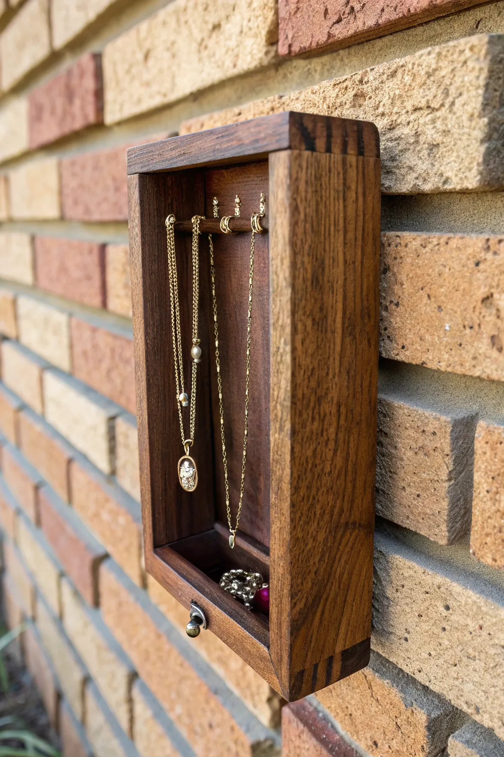 Elevate your jewelry display with this handcrafted mini wooden crate—where functionality meets timeless style.