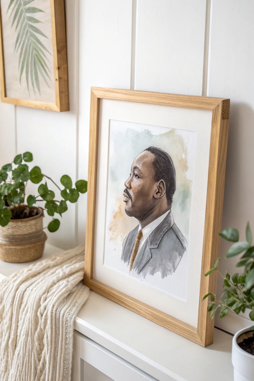 Celebrate the legacy of Martin Luther King Jr. with a handcrafted portrait that brings timeless elegance to your home decor.