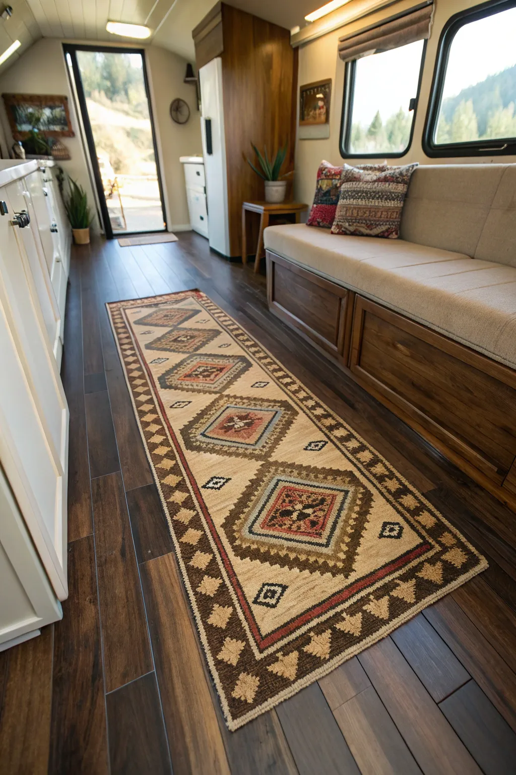 Transform your space with the timeless elegance of handcrafted rugs, perfect for adding warmth and style to any mobile home.