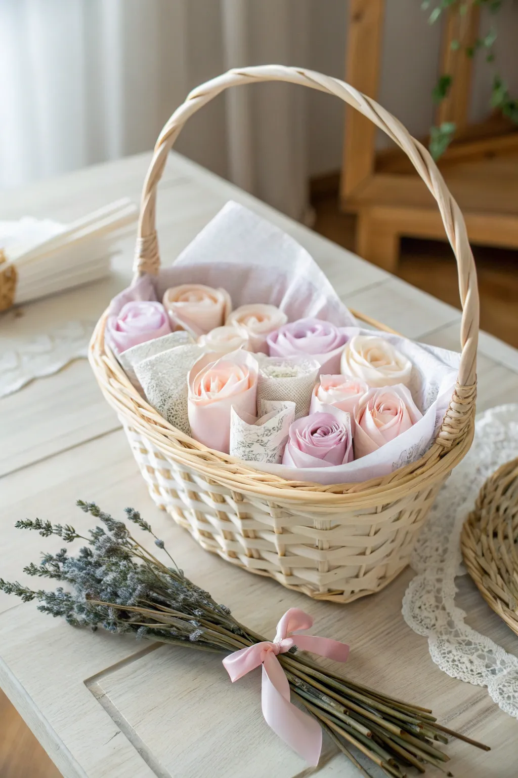Celebrate life's moments with a personalized, artisanal money basket, perfect for any occasion.