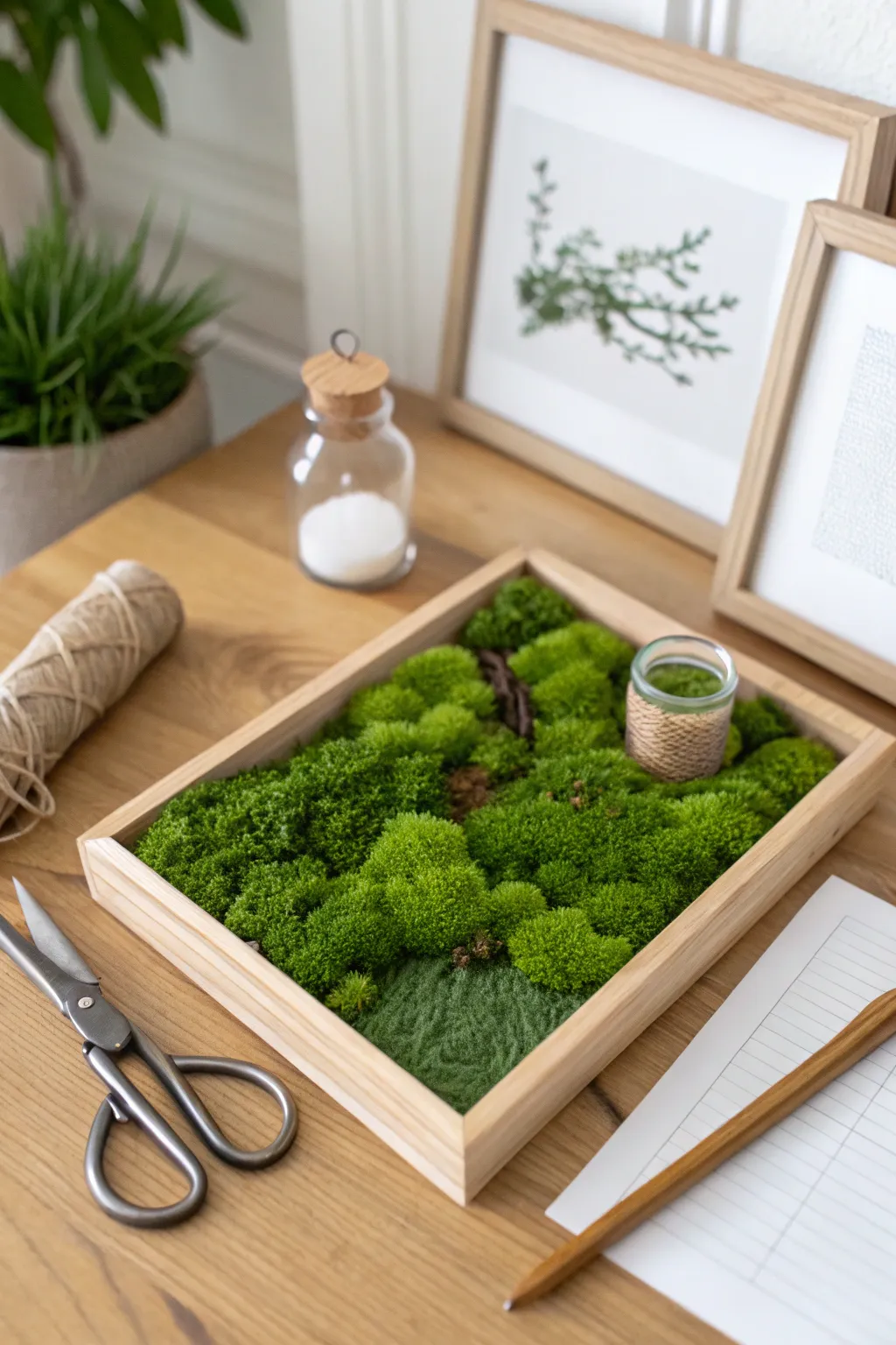 Start your moss crafting journey with the perfect DIY kit – a blend of simplicity and natural beauty.