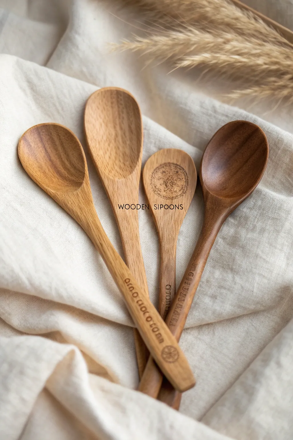 Crafted with love: Personalized wooden spoons that add a touch of warmth to any kitchen.