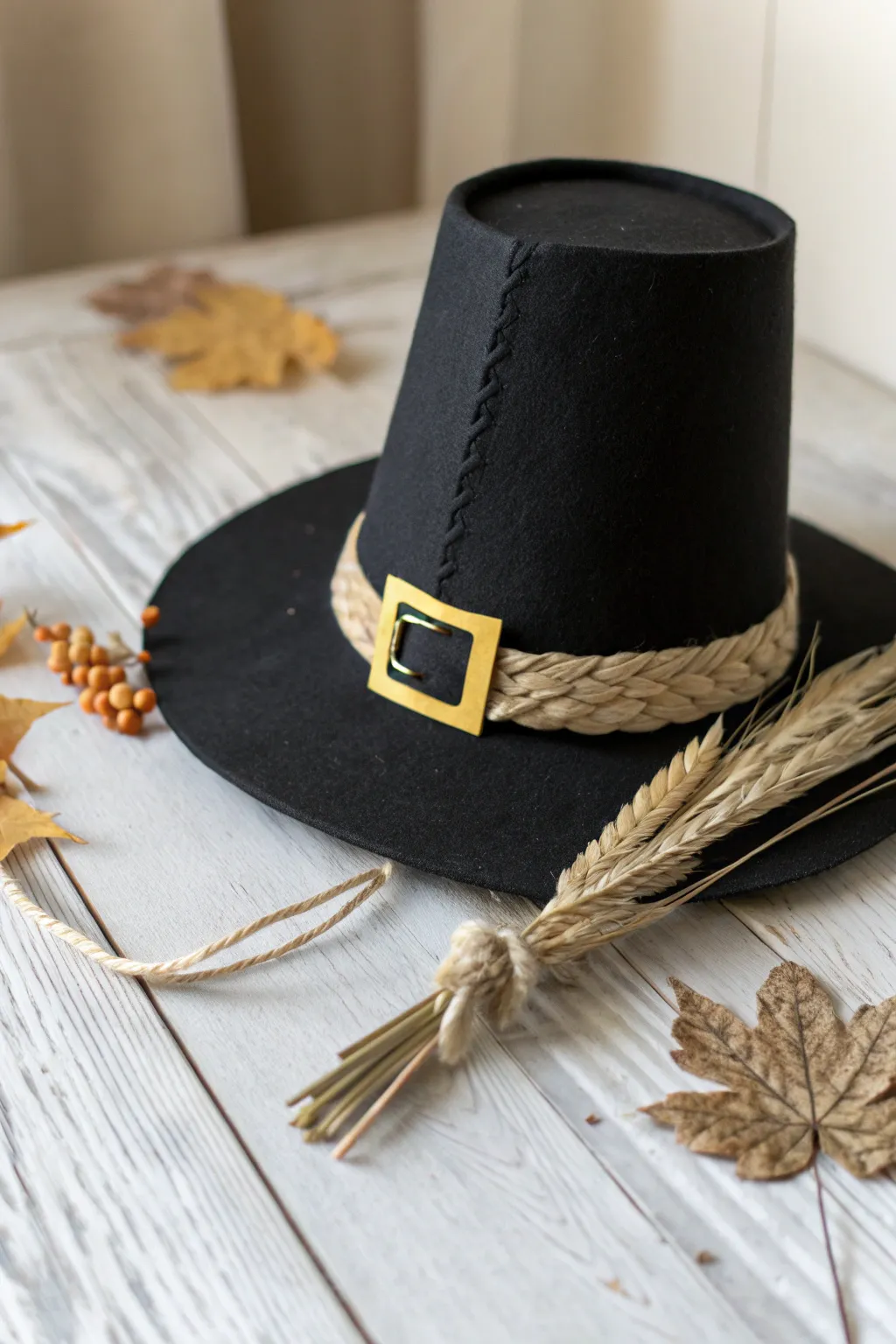 Celebrate Thanksgiving with a touch of creativity and simplicity: Craft your own pilgrim hat!