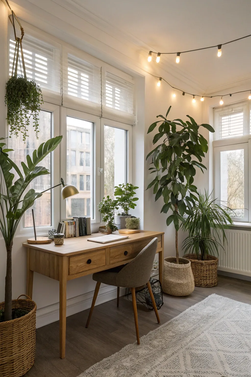 Plants introduce a refreshing natural element to any room.