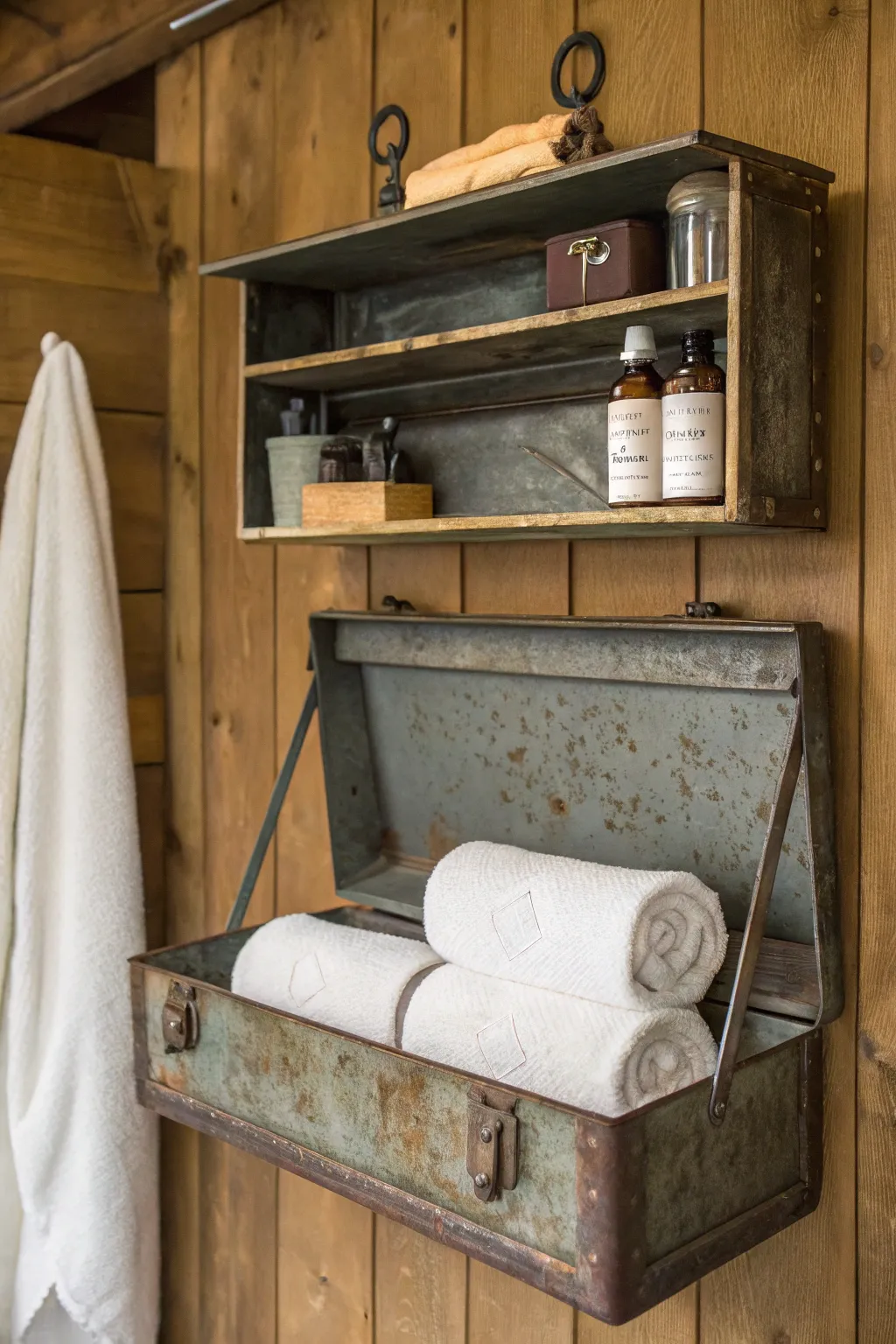 Craftsmanship meets practicality: Transform your space with a unique towel bar.