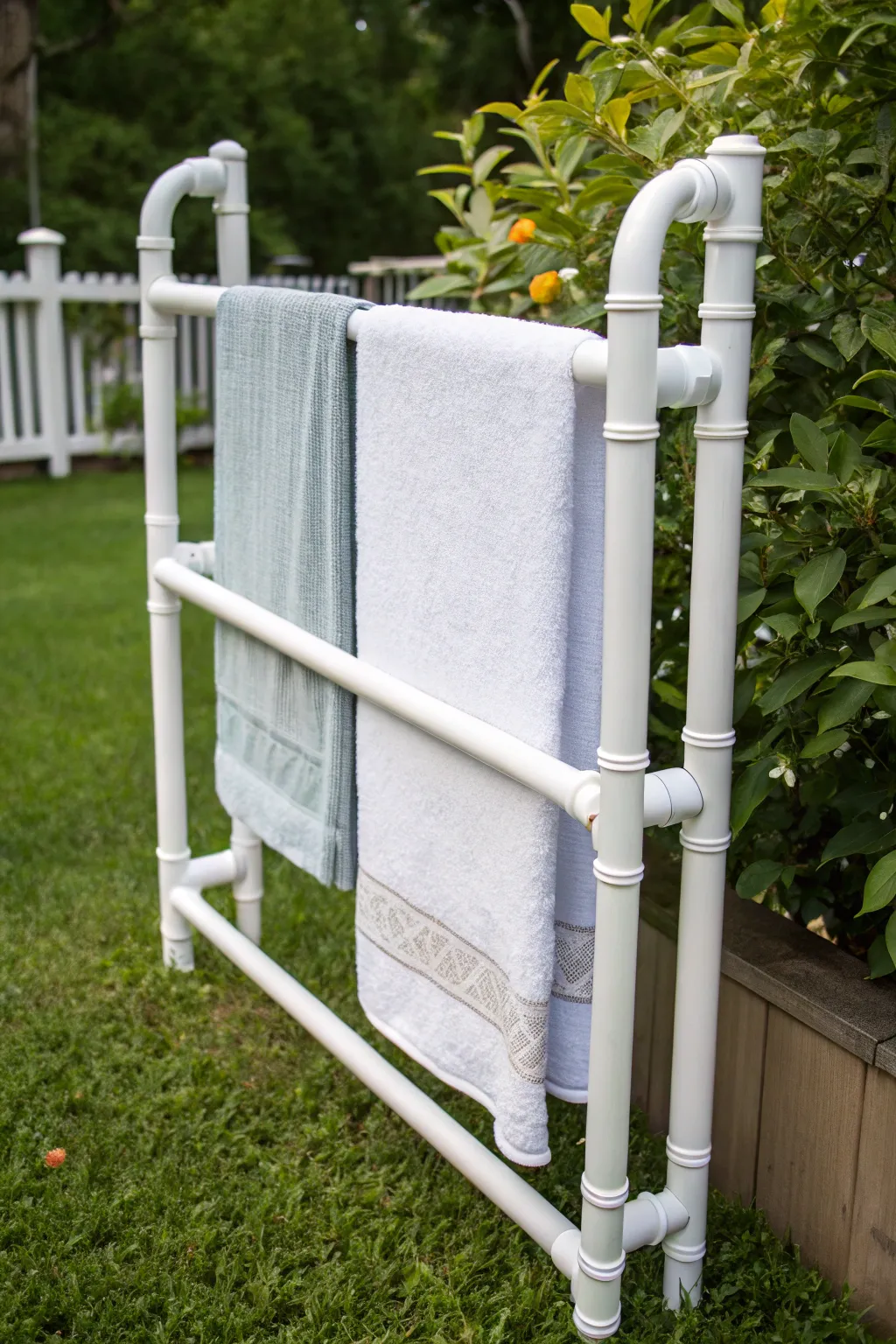 Transform outdoor spaces with a sleek and functional PVC towel rack—where style meets practicality.