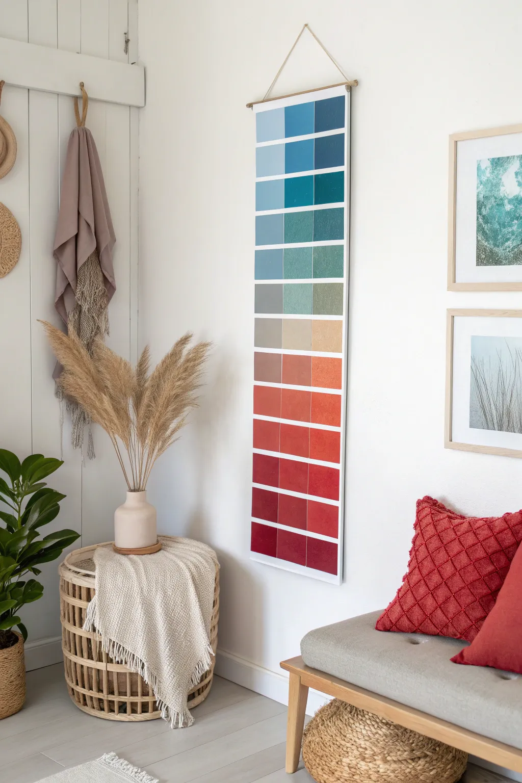 Transform your space with a stunning gradient panel – where Scandinavian minimalism meets Boho charm.