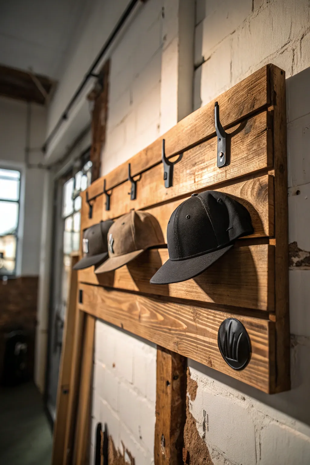 Embrace simplicity with a minimalist hat rack that exudes elegance and craftsmanship.