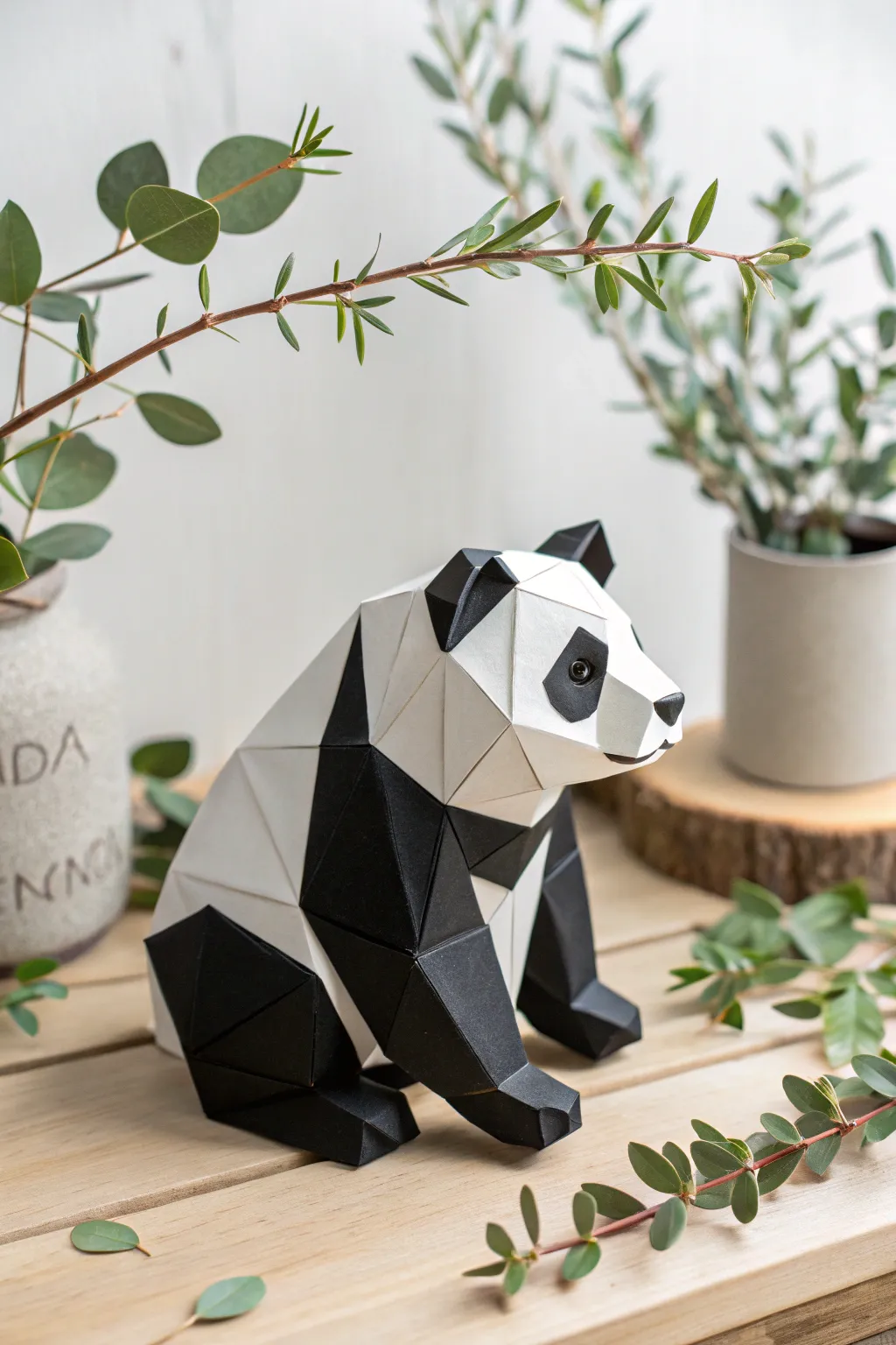 Discover the art of origami with this charming panda, a perfect blend of simplicity and elegance.