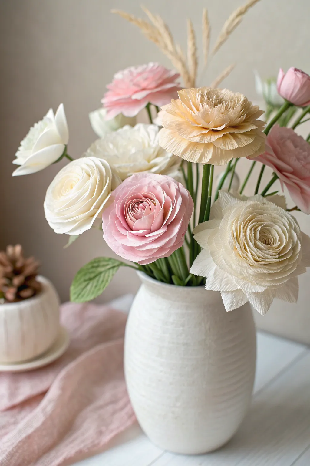 Everlasting elegance: Paper flowers that bring a touch of nature and artistry to your space.