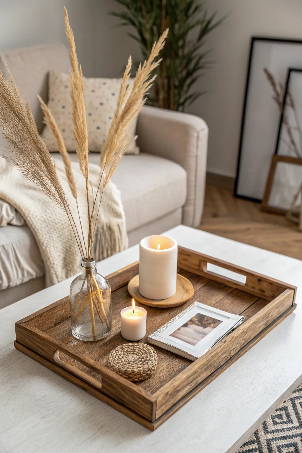 Transform a frame into a stunning centerpiece that blends Scandinavian simplicity with Boho charm.