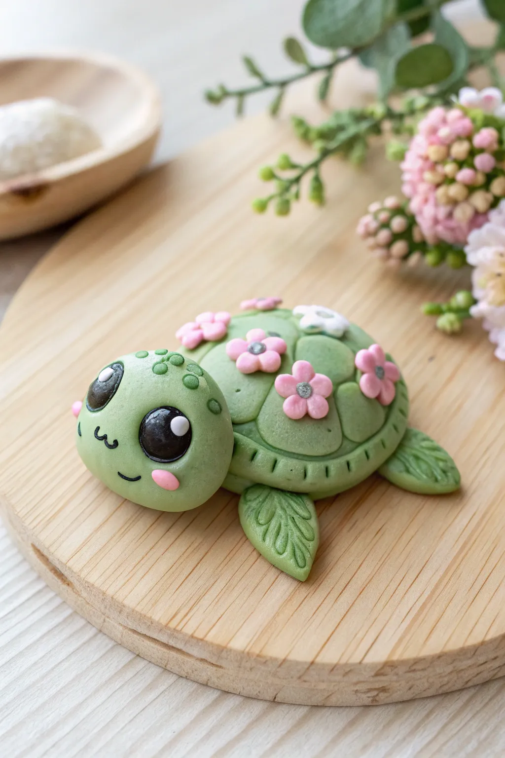 Add a touch of ocean whimsy to your kitchen with this adorable kawaii sea turtle magnet, crafted with love and simplicity.
