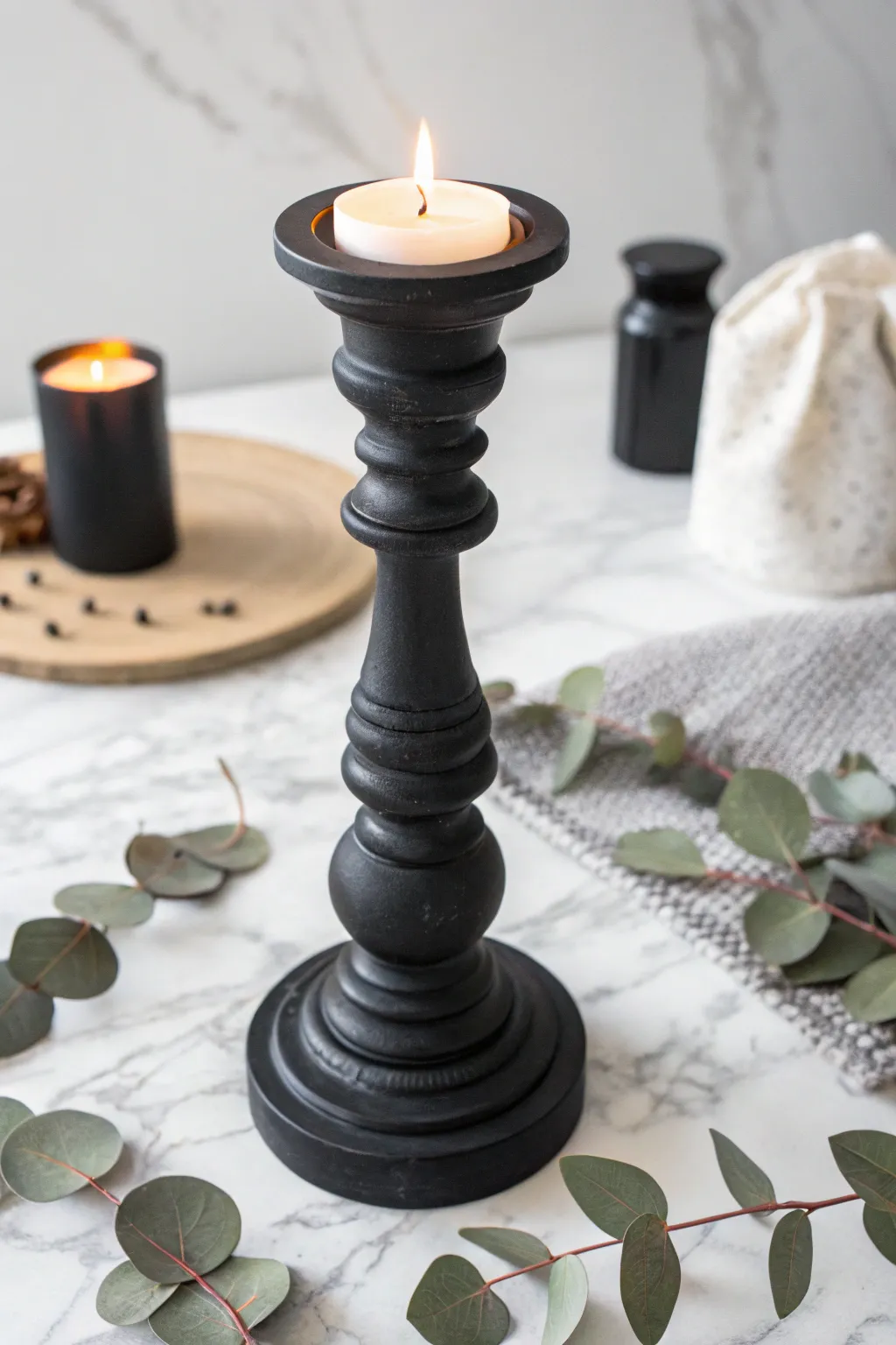 Transform your space into a hauntingly beautiful retreat with these DIY Halloween candle holders. Crafted from pool noodles, they offer a perfect blend of minimalist elegance and spooky charm. 🎃🕯️