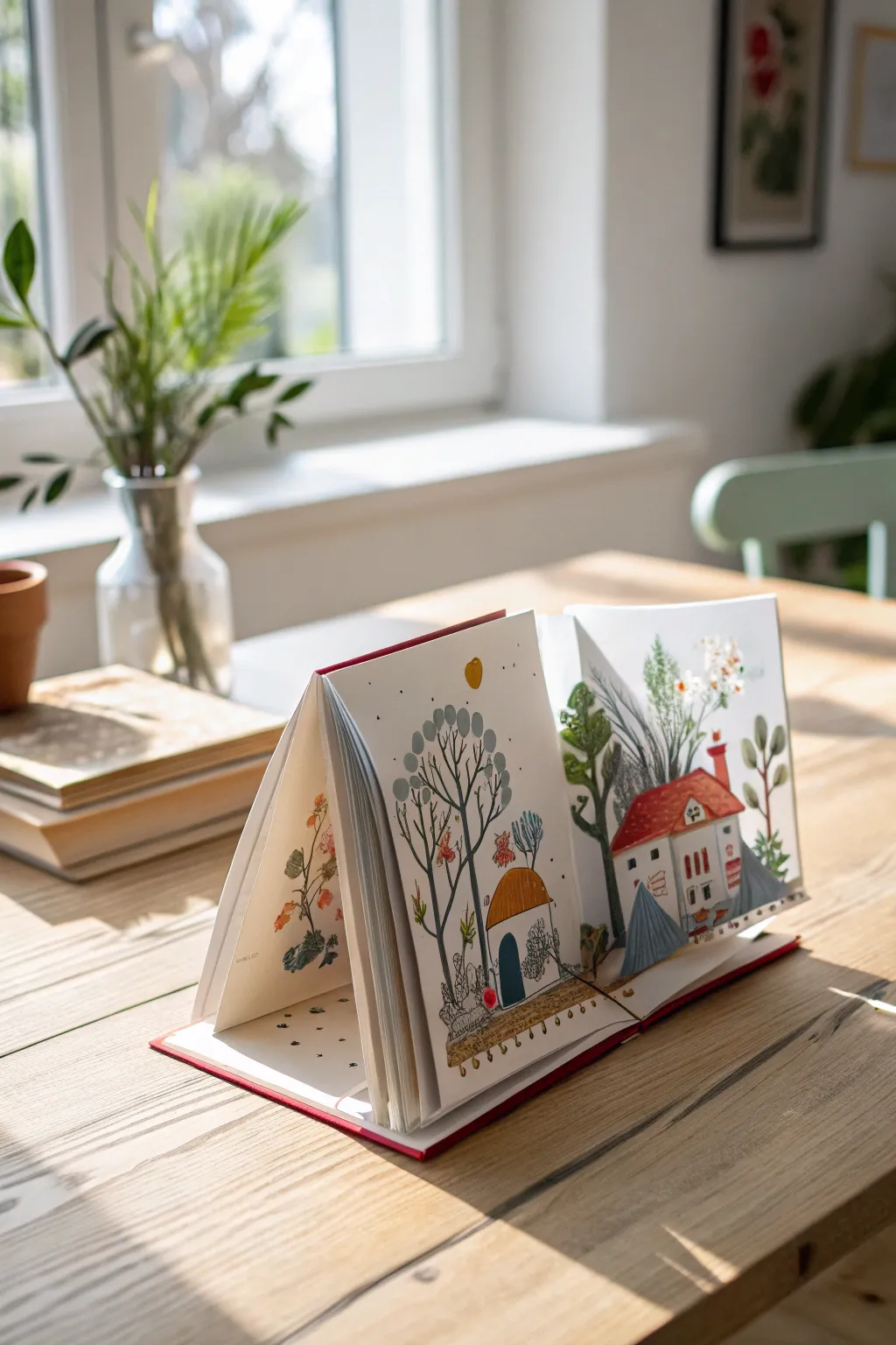 Craft your own story: Dive into the magic of DIY pop-up books with a minimalist touch.