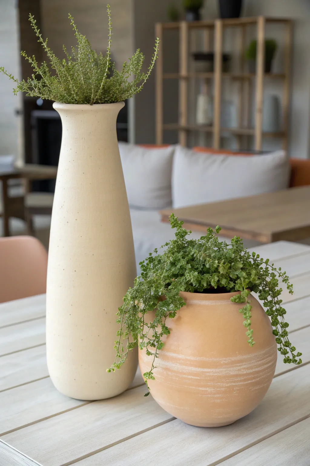 Elevate your garden's elegance with the perfect pot pairing: tall and slender meets round and robust!