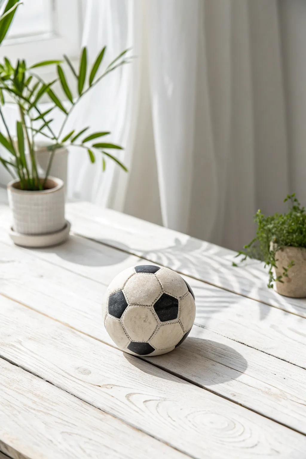 Relieve stress in style with this beautifully crafted sports-themed stress ball. Perfect for the sporty and the serene.