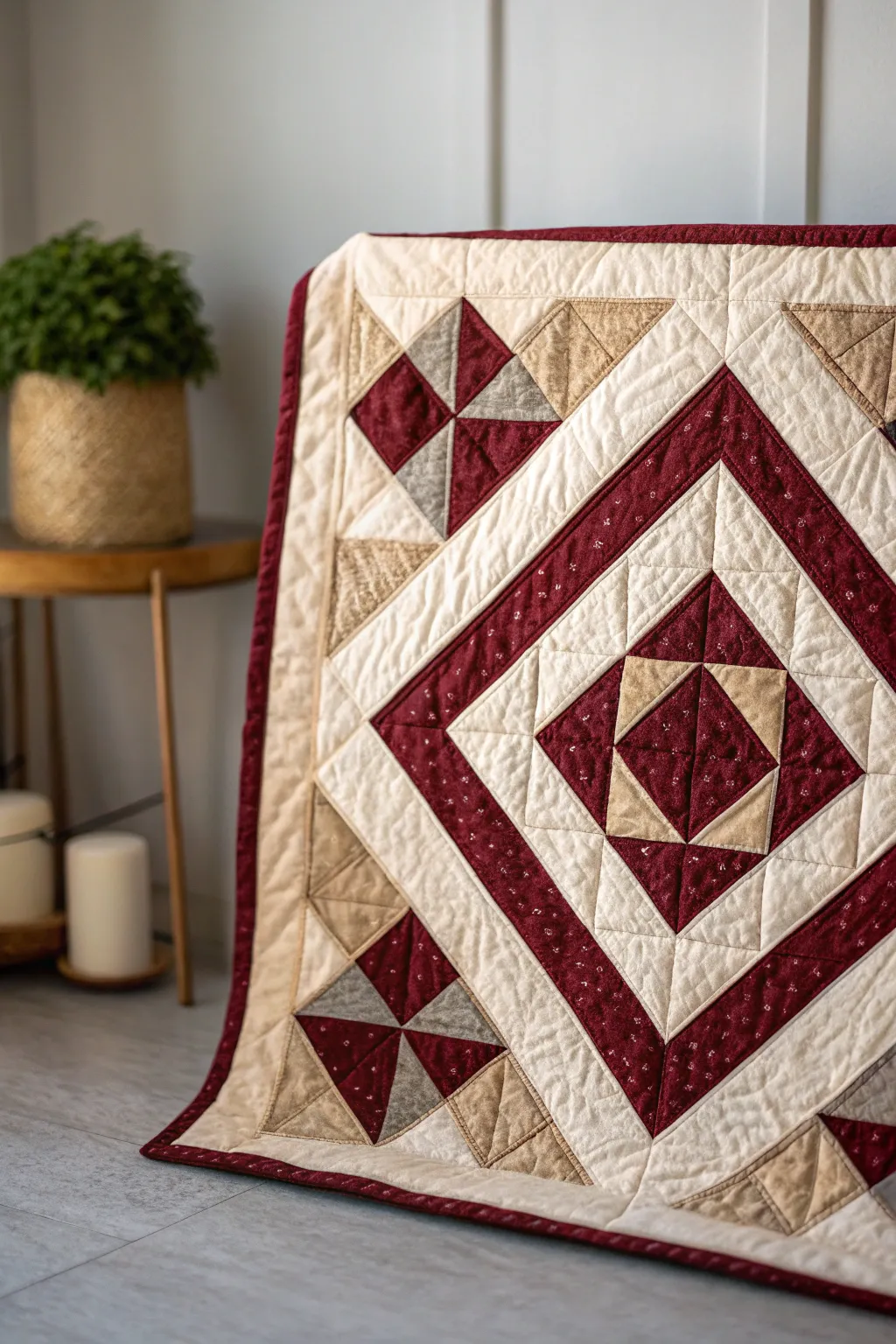 Discover the elegance of Diamond Pathways – where craftsmanship meets bold design, perfect for your minimalist sanctuary.