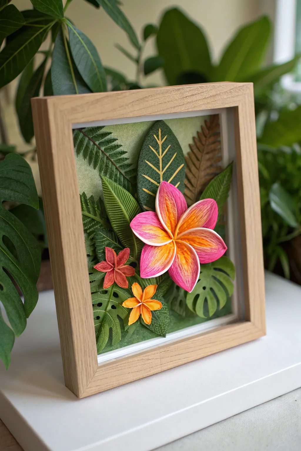 Bring your rainforest diorama to life with a burst of vibrant blooms.