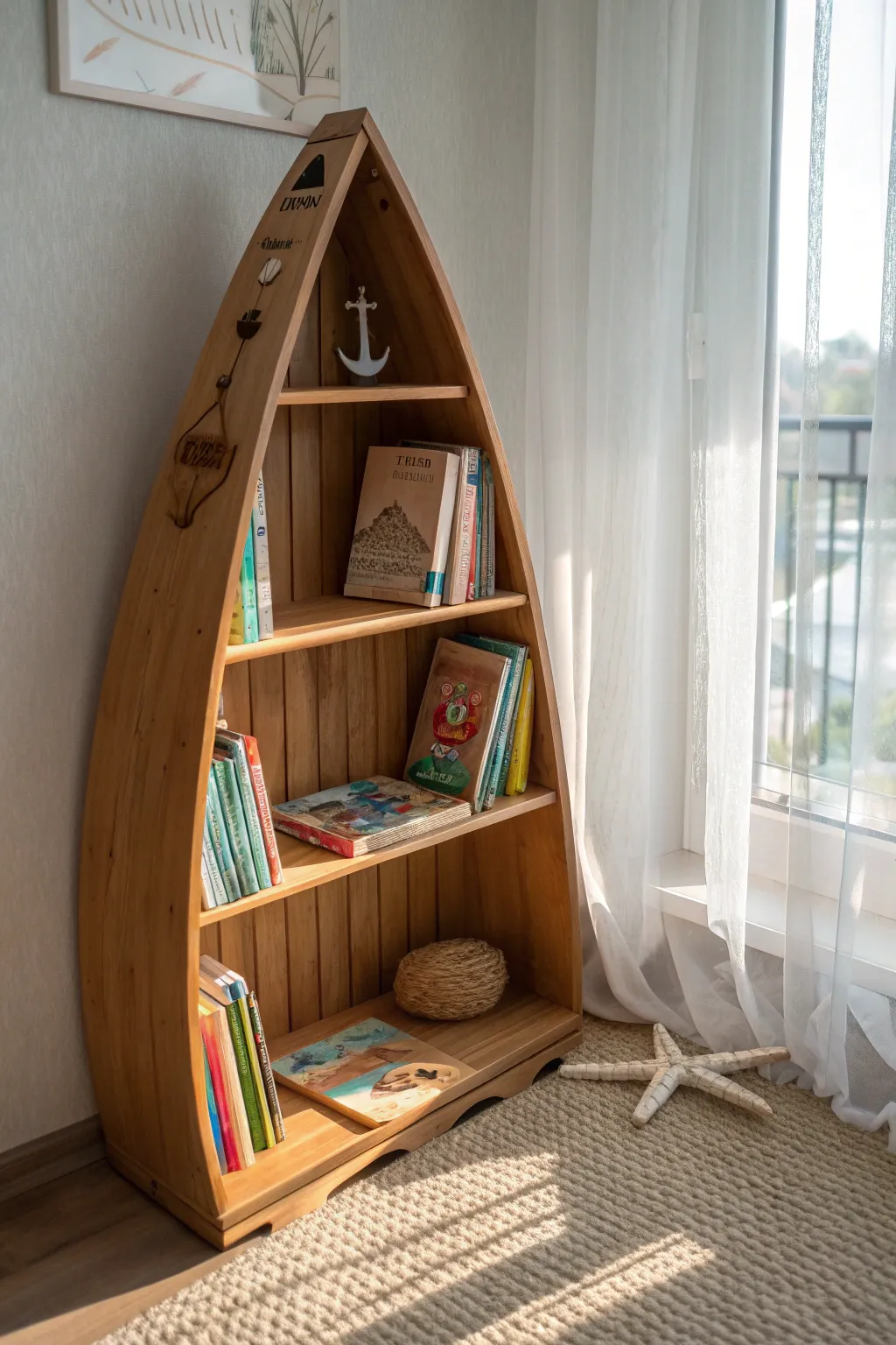 Set sail on a sea of stories with this enchanting nautical reading nook for kids!