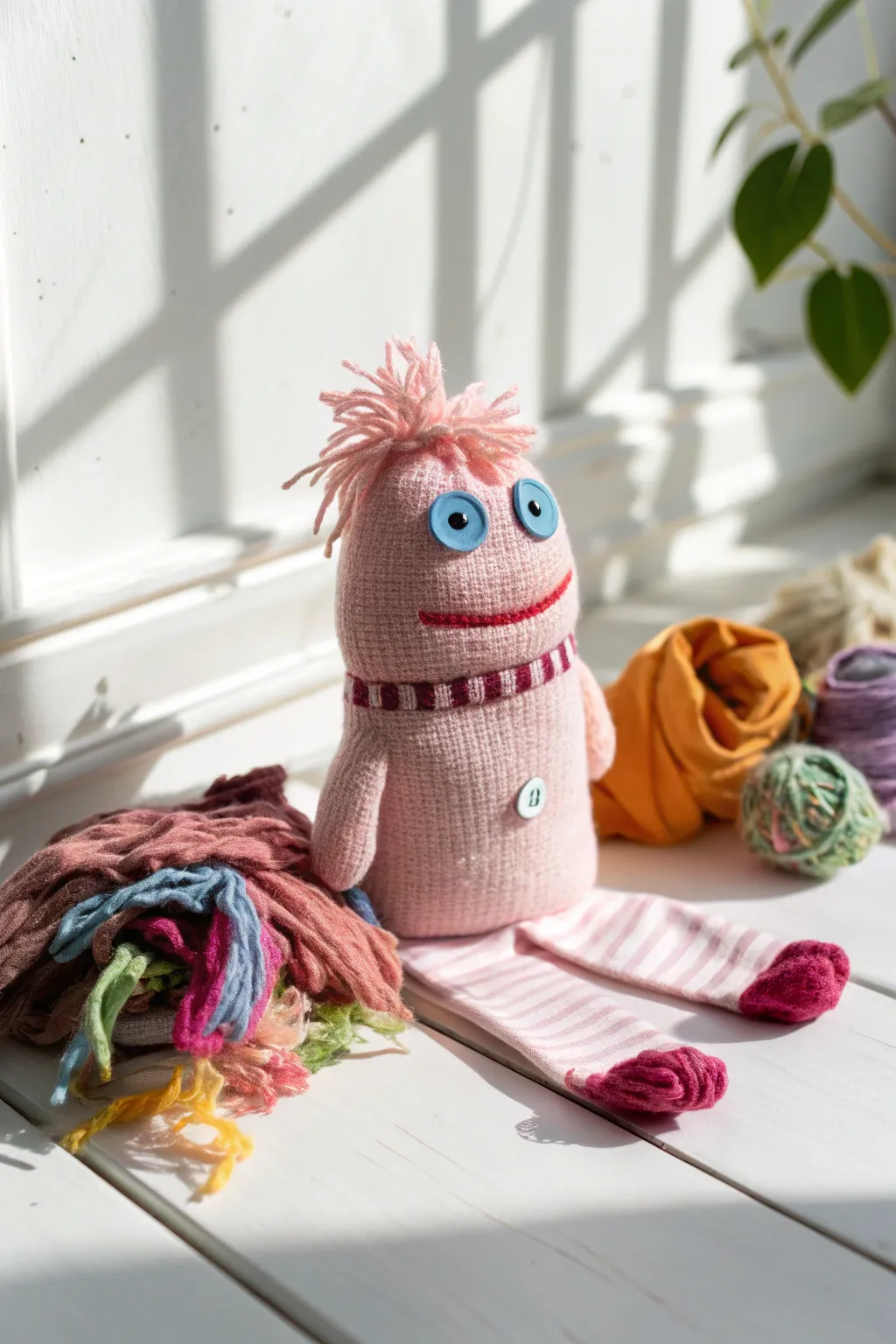 Turn mismatched socks into whimsical sock puppet ghouls—perfect for adding a touch of handmade charm to your gatherings!