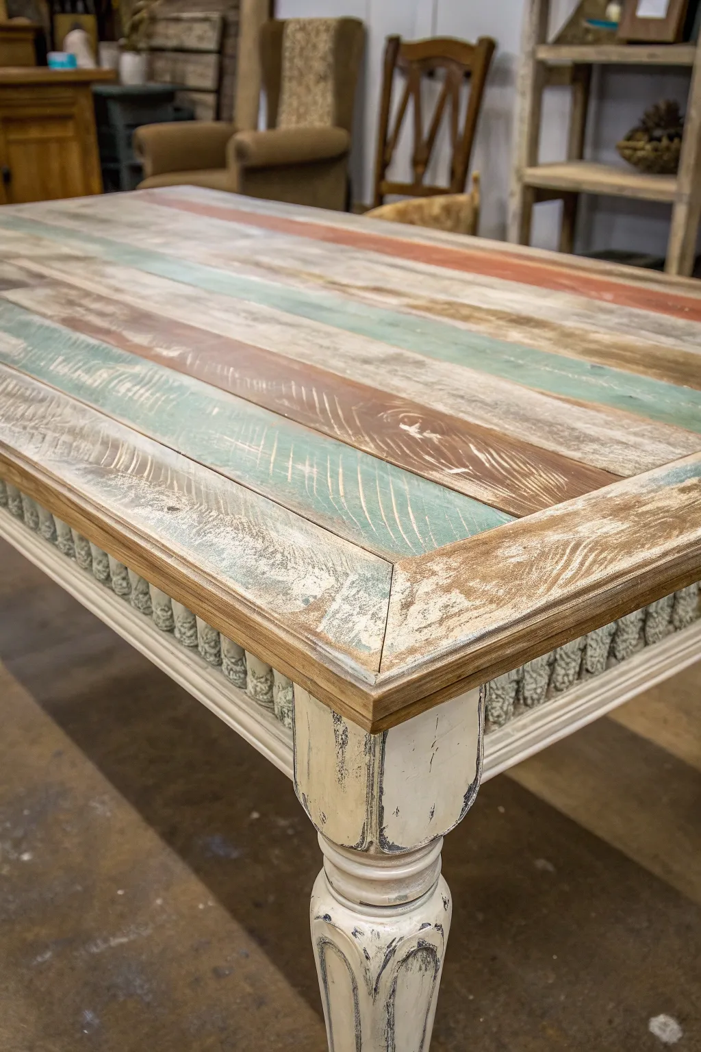 Elevate your space with a touch of rustic elegance: Discover the art of distressing for a table that tells a story.