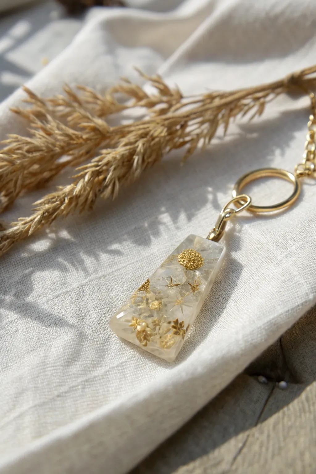 Illuminate your style with the subtle elegance of layered resin charms. #CraftedBeauty #MinimalistCharm