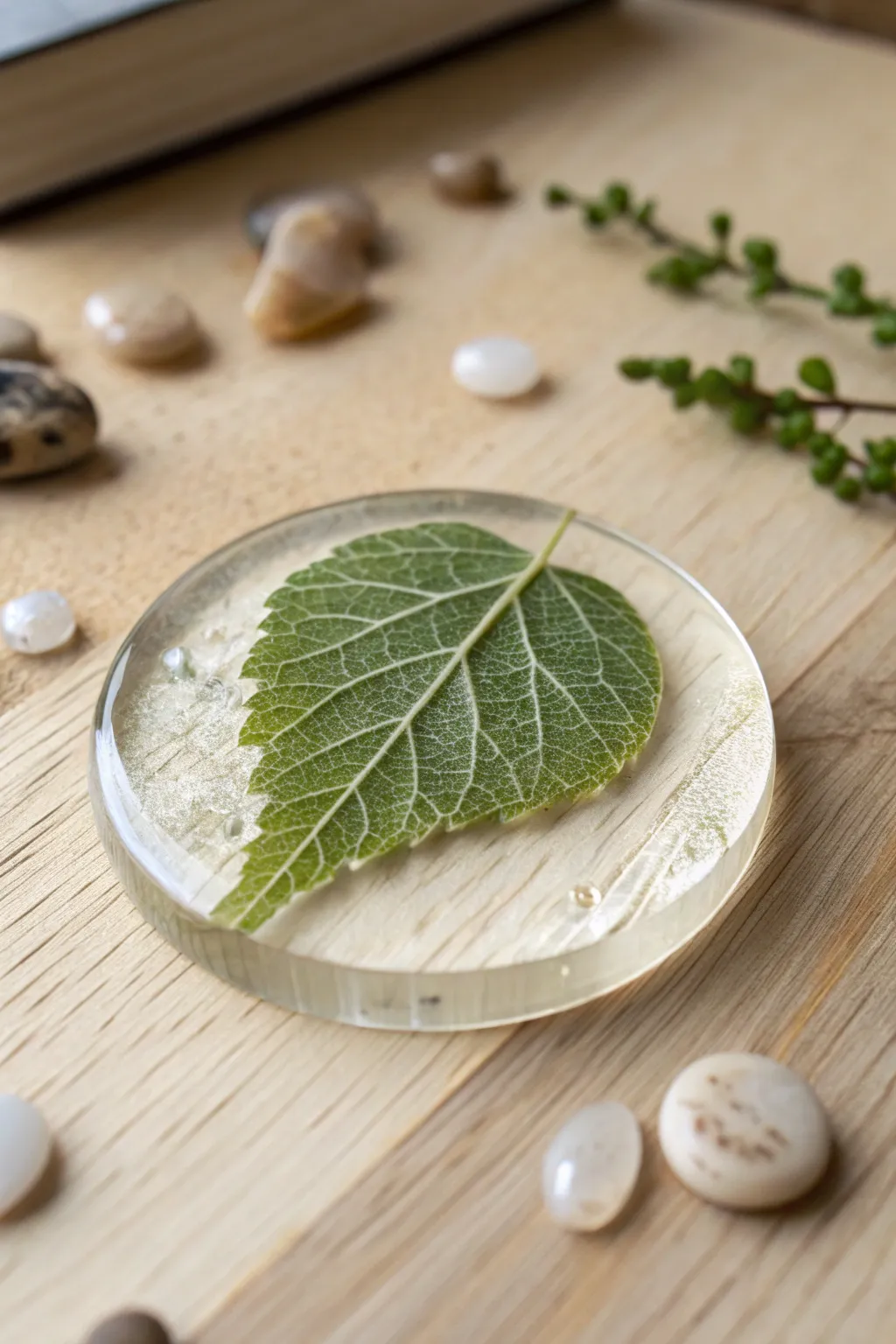 Timeless beauty captured in resin: Nature's elegance preserved.