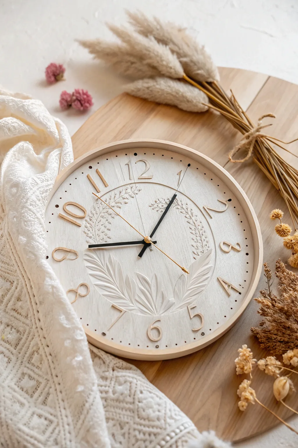 Embrace the elegance of time's passage with this beautifully crafted clock face, perfect for your retirement scrapbook inspiration.