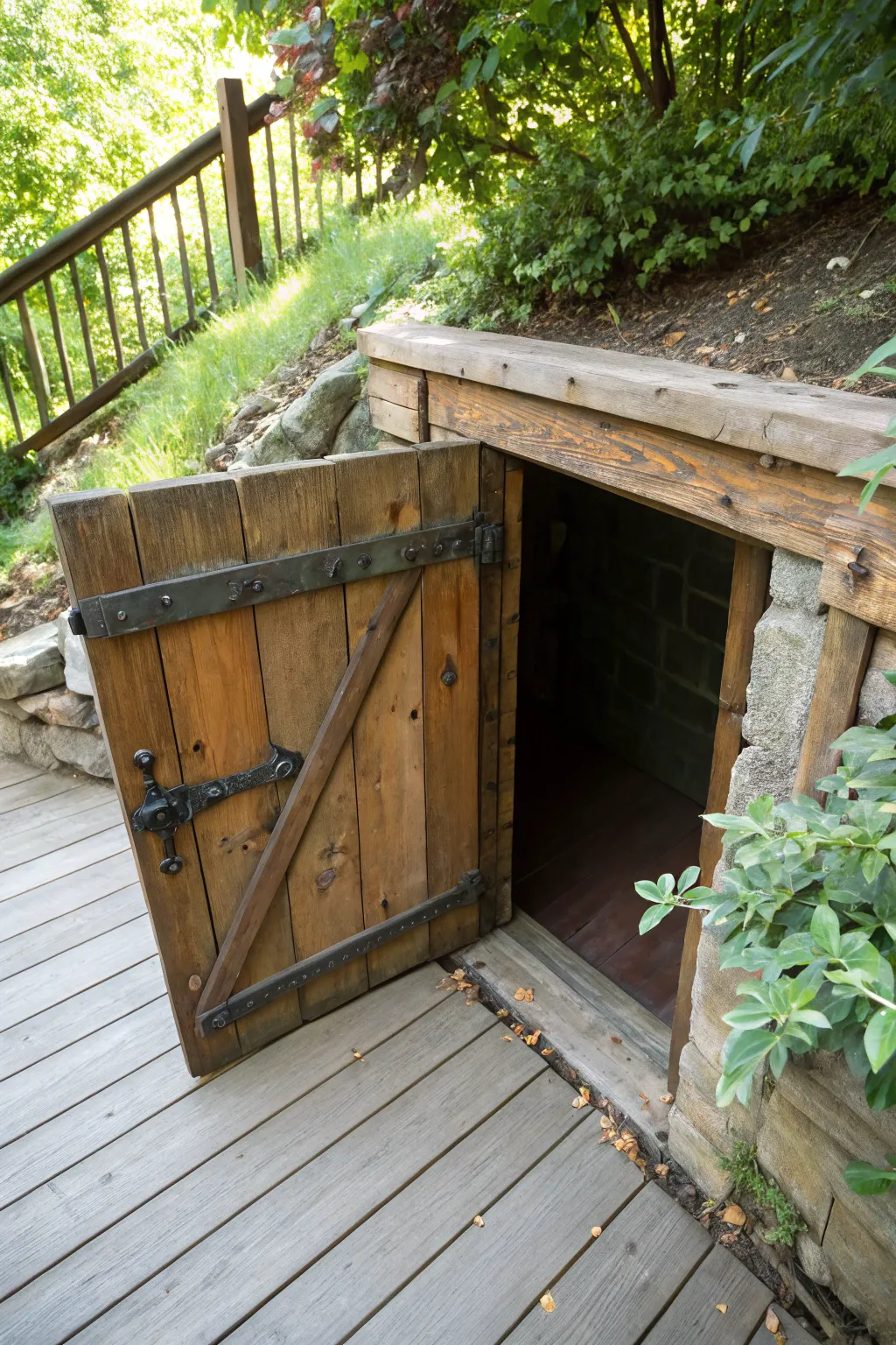 Discover the art of stealthy storage with this under-the-deck root cellar.