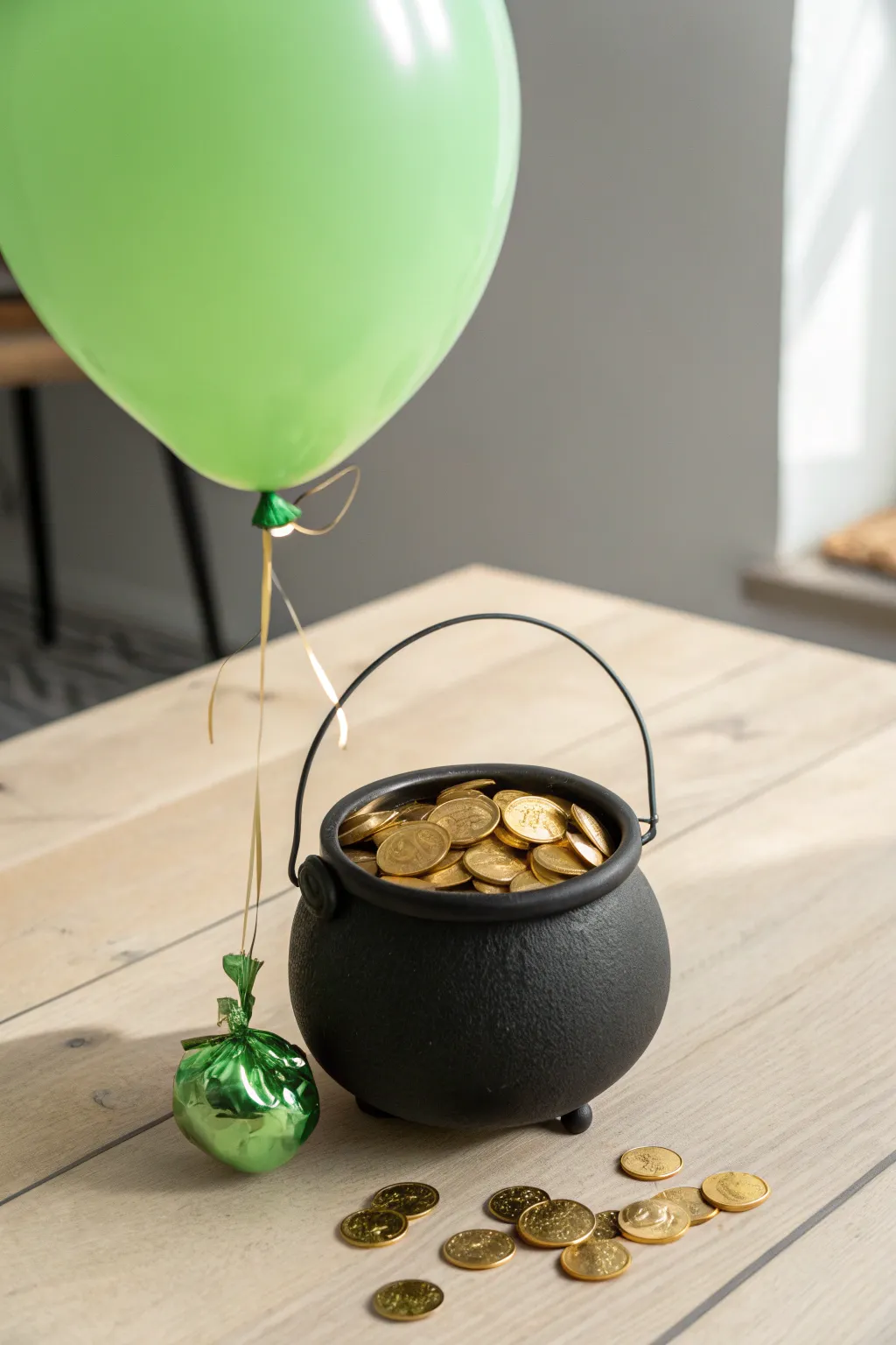 Discover the magic of Saint Patrick's Day with a minimalist twist: A pot of gold surprise!