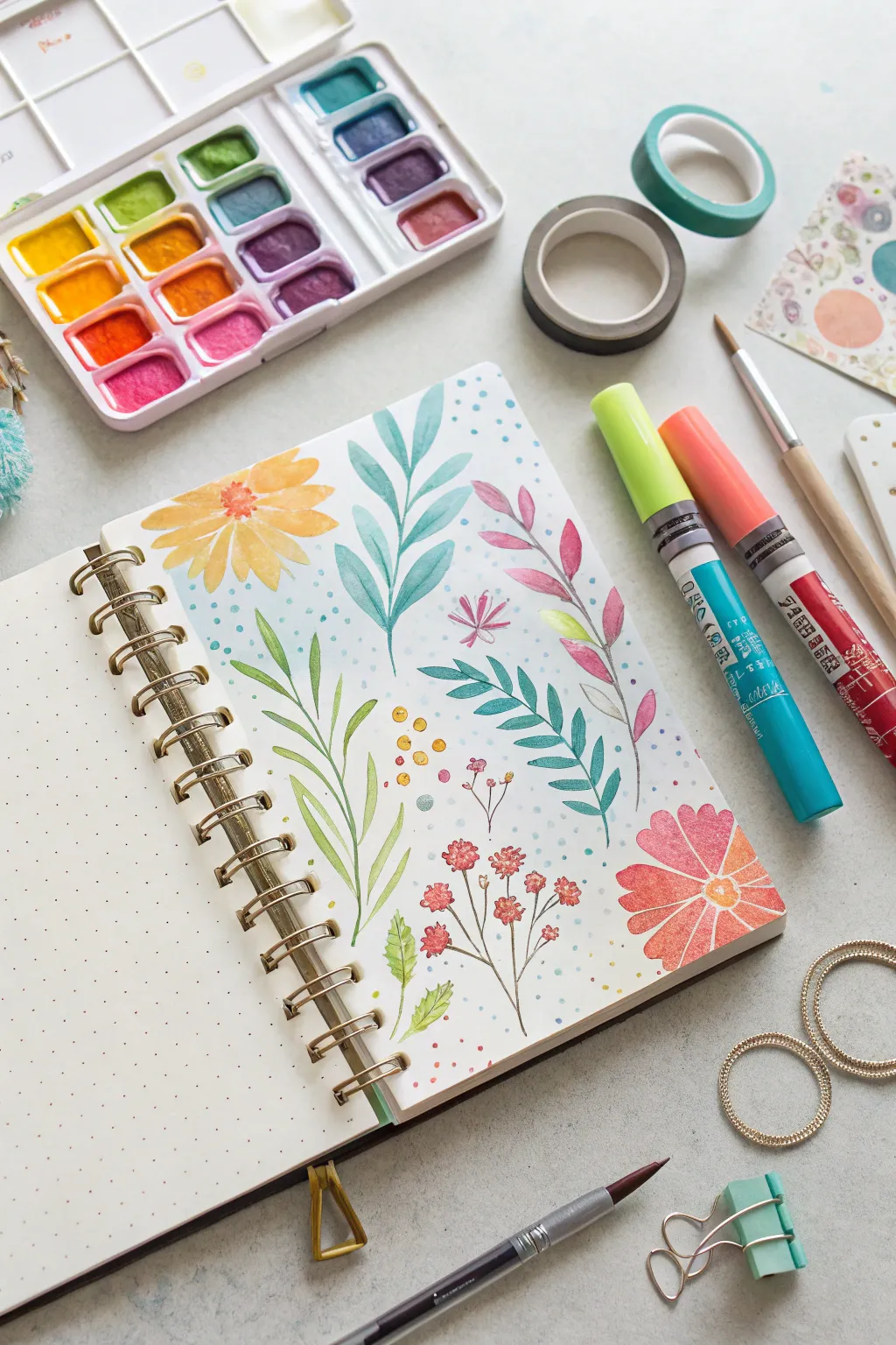 Unleash your creativity with mixed media magic! Let your scrapbook pages burst with color and texture in true minimalist-boho style.