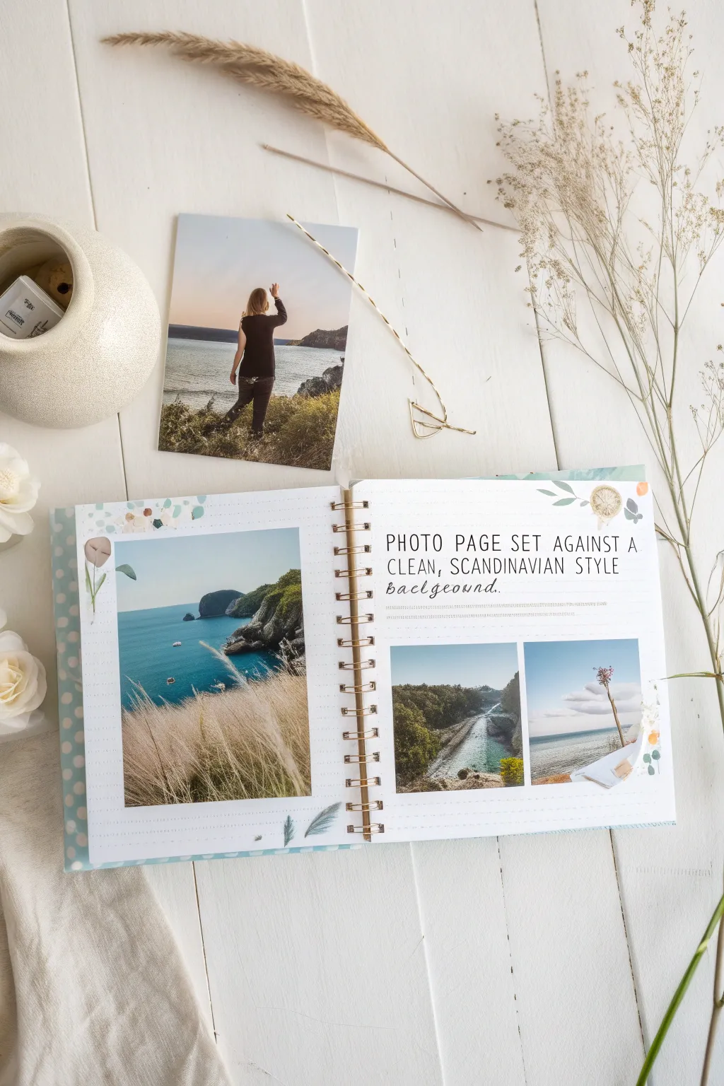 Capture your journey together with a wanderlust-inspired scrapbook page.