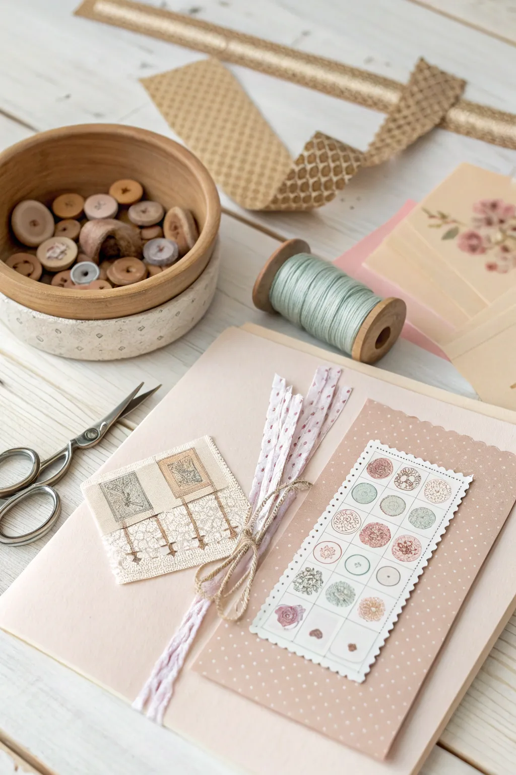 Unleash your creativity with our charming DIY scrapbook kit—where minimalist design meets boho flair.