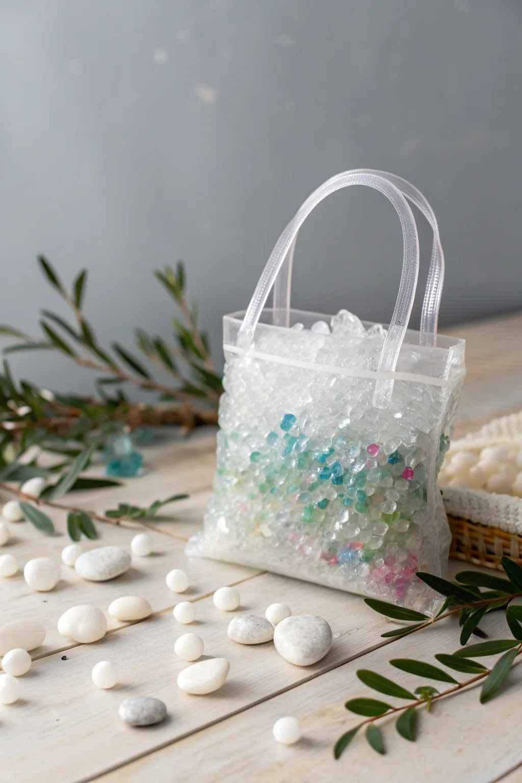 Chill out with this frozen sensory delight – a perfect blend of icy fun and minimalist beauty.