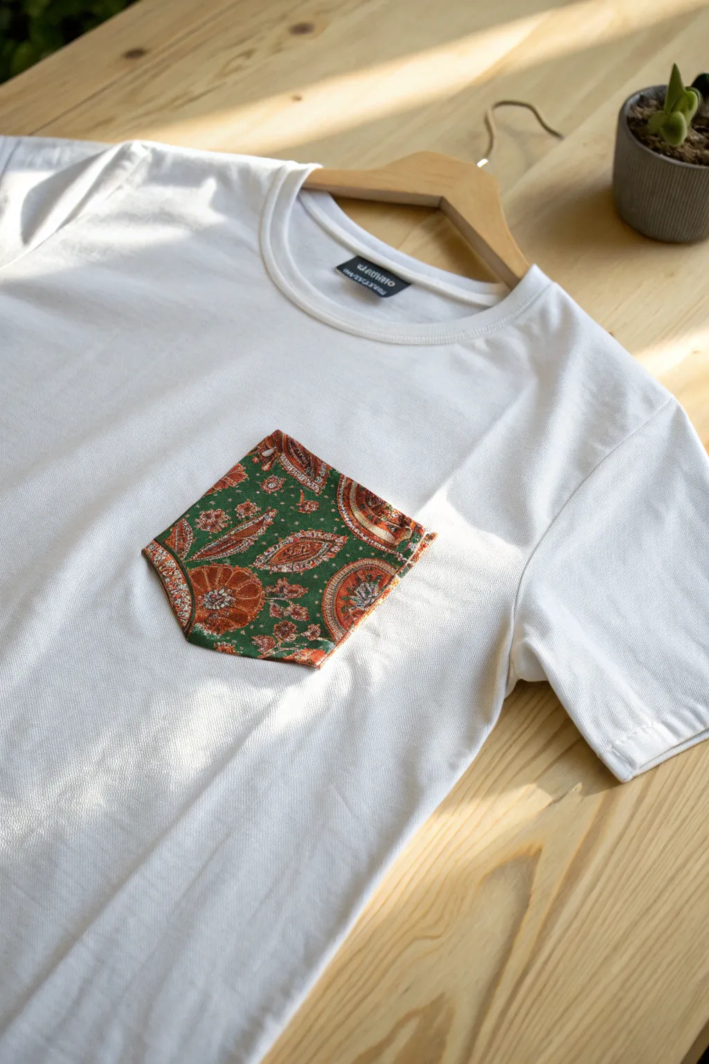 Transform your tee with a touch of boho flair—sustainable style, one pocket at a time.