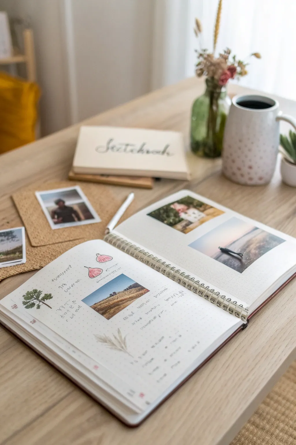 Unlock your creativity with a beautifully crafted sketchbook layout.