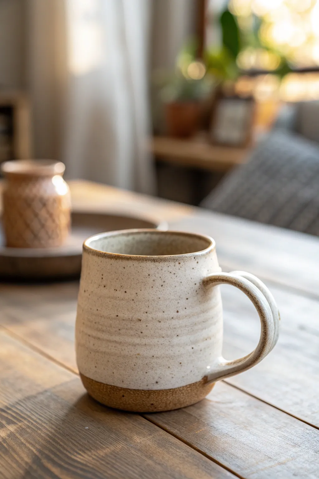 Sip your morning coffee in style with this handmade minimalist masterpiece. #CeramicCraft #ScandiBoho