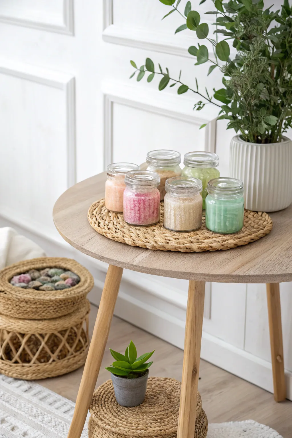 Craft your creativity sustainably with an eco-friendly slime table setup. 🌿✨