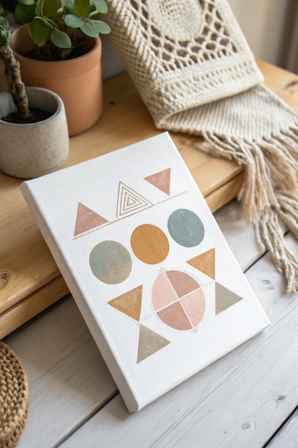 Elevate your space with minimalist geometric art: simplicity meets elegance.