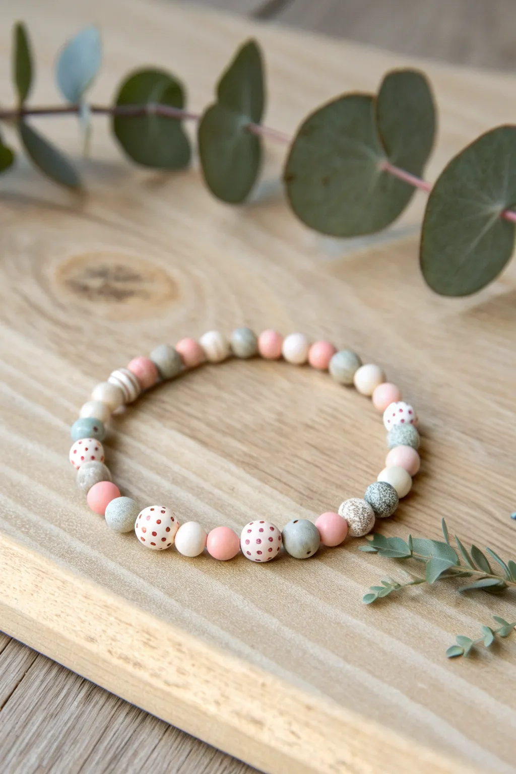 Embrace simplicity with a playful bead bracelet, where Scandinavian minimalism meets boho charm.