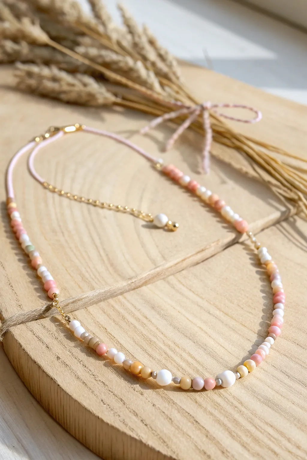 Versatile beauty: Adjust your style with this charming beaded necklace, perfect for any occasion.