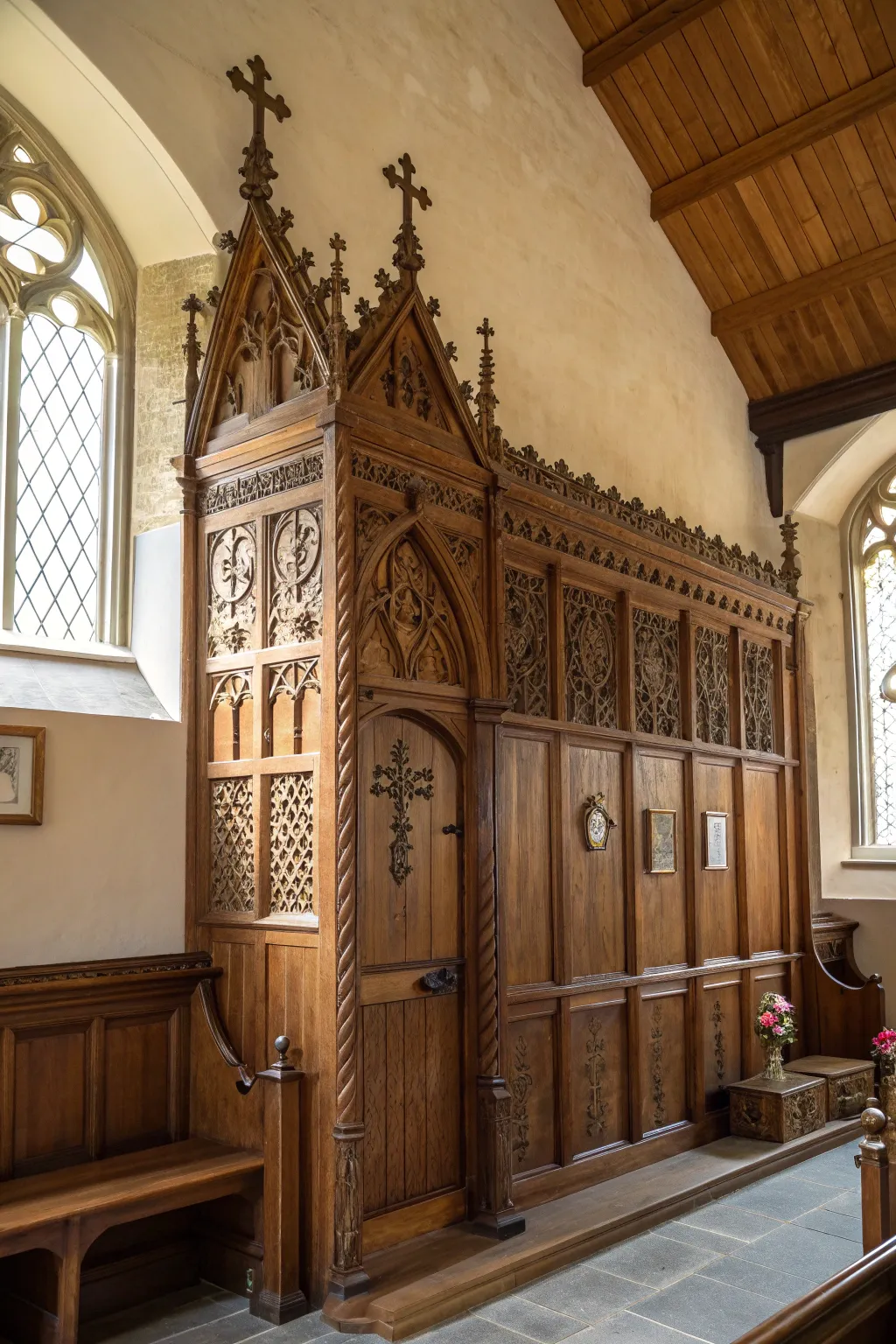 Transform your church with a stunning, handcrafted accent wall that enhances both spirit and style.