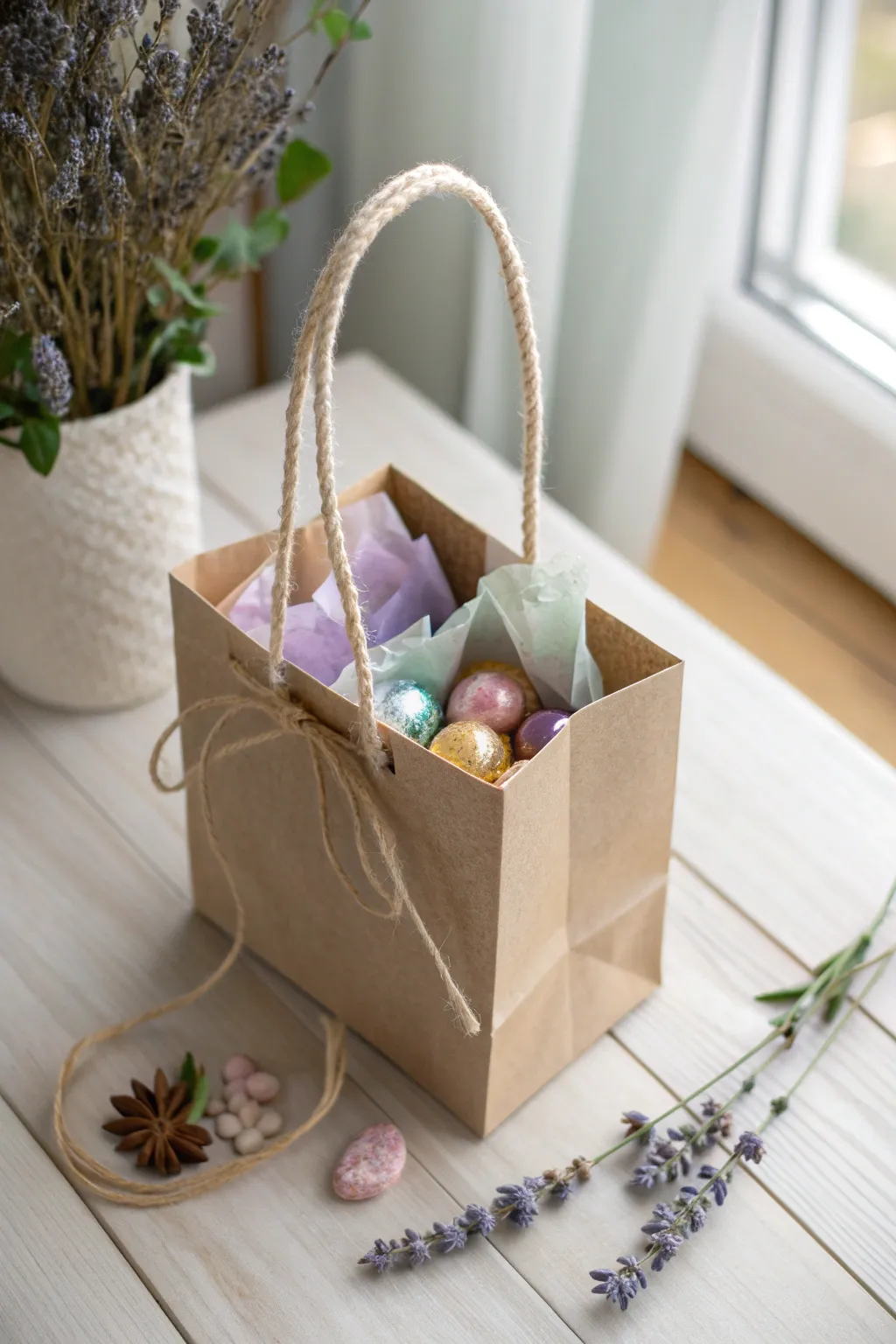 Unwrap the joy: A delightful mix of surprises in every small gift bag.