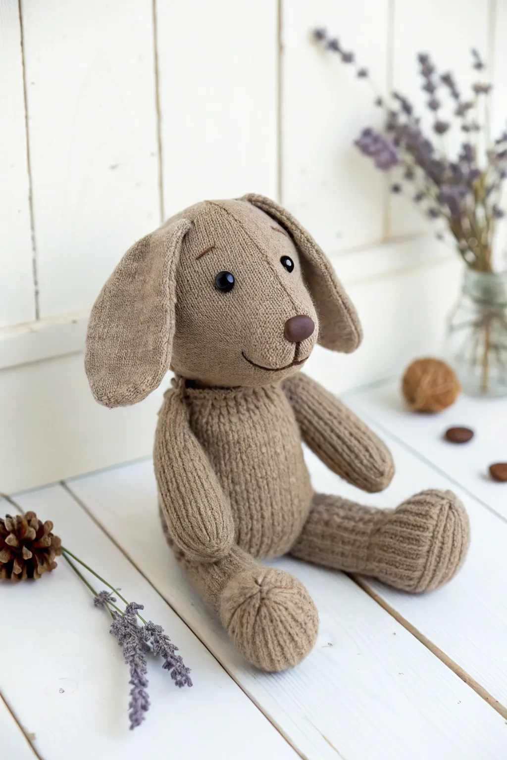 Meet your new bedtime buddy: the adorable sock puppy plushie!
