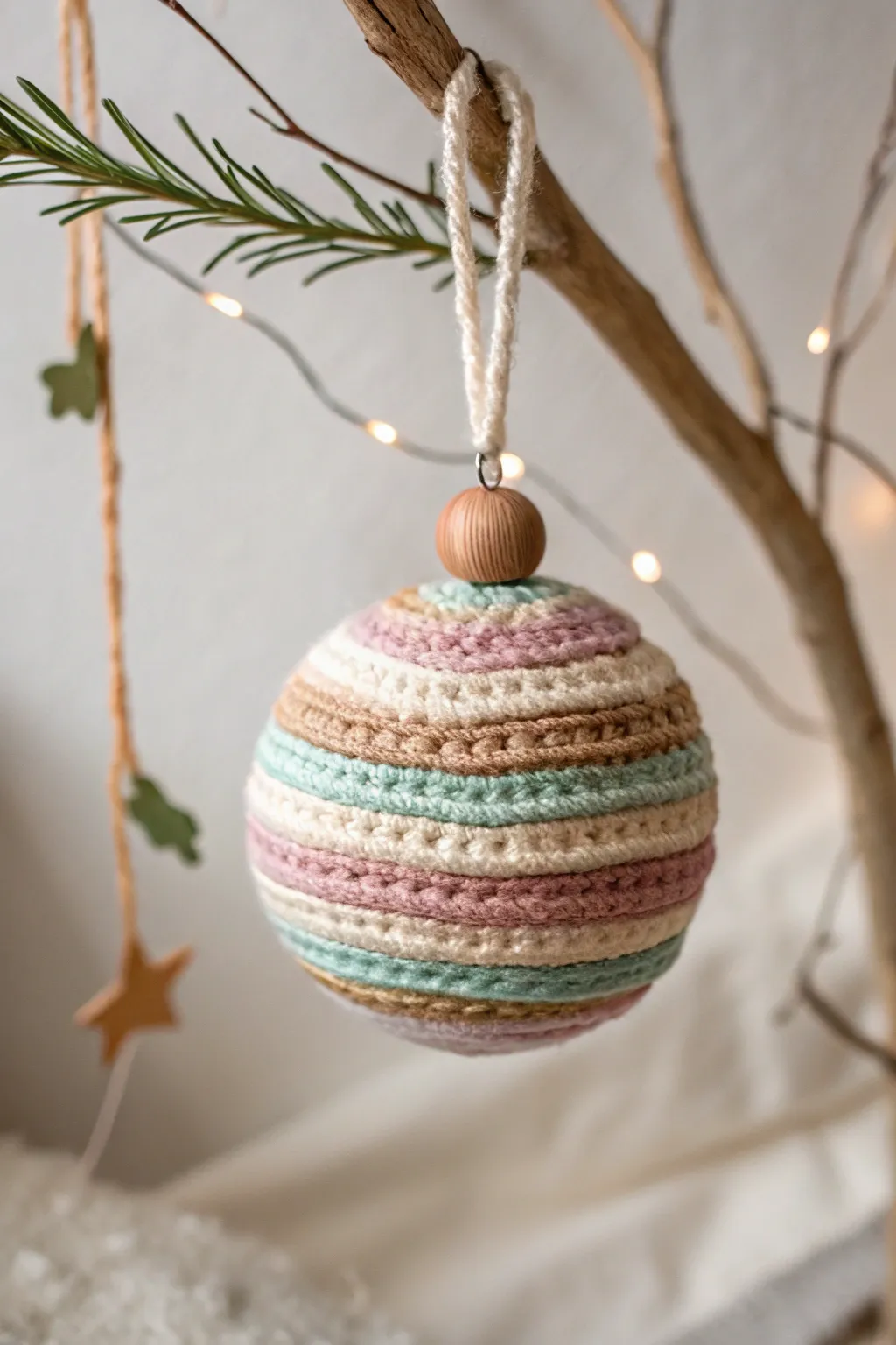 Discover the joy of crafting with this charming yarn-wrapped planet ornament, perfect for inspiring creativity in kids!