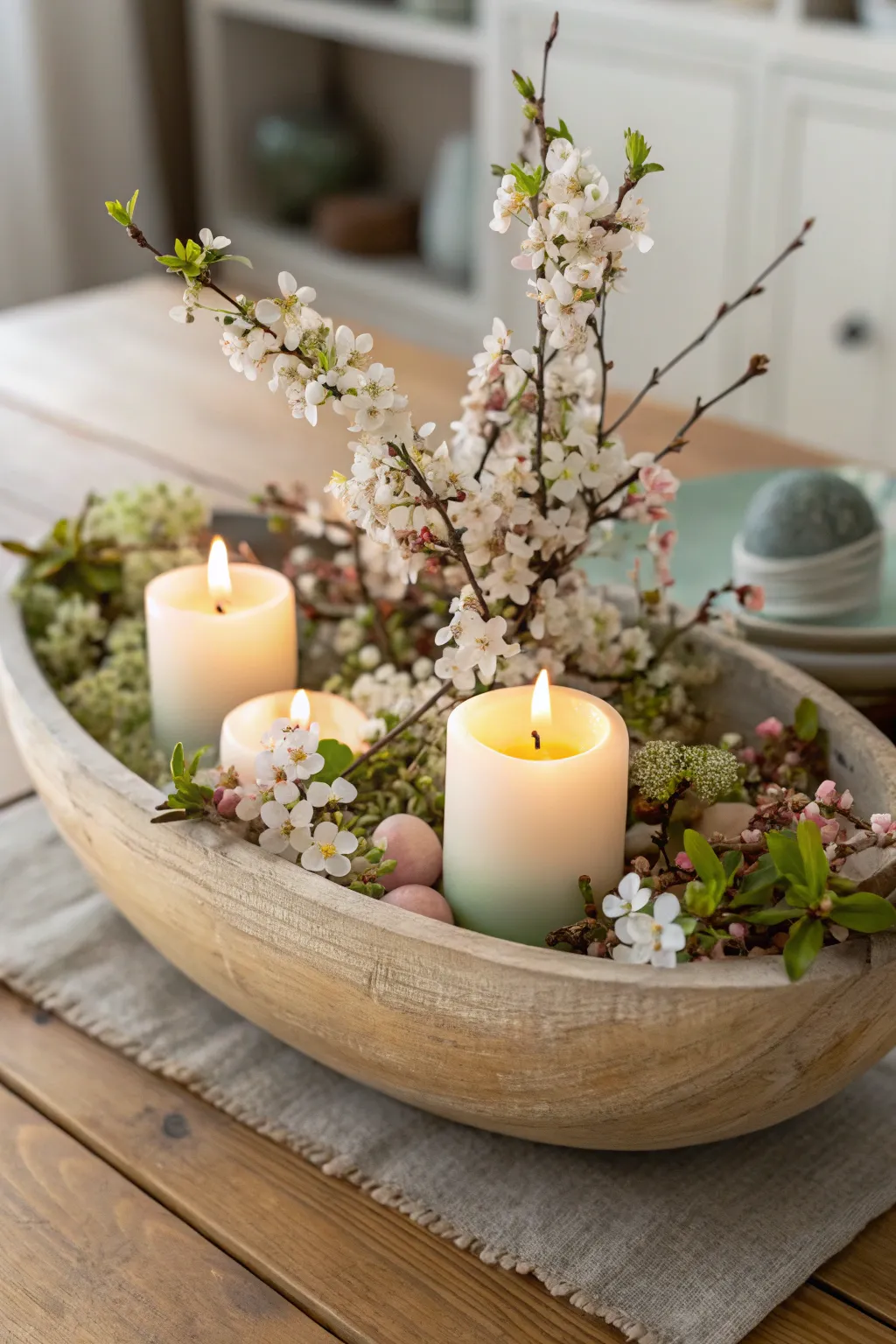 Light up your spring evenings with blossoms and candles. 🌸🕯️ #CozyHome #SpringDecor