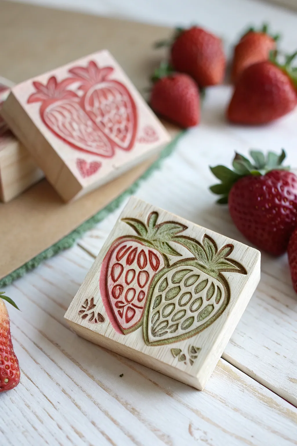 Crafted Elegance: A Touch of Strawberry Artistry