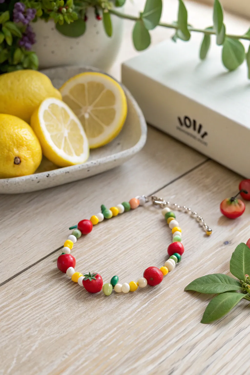 Embrace the essence of summer with a whimsical touch – a fruity bracelet that sparks joy and conversation.
