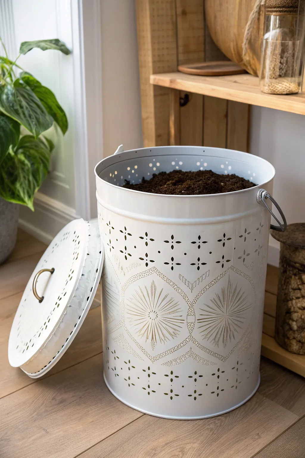 Transform kitchen scraps into garden gold with this chic DIY compost bin!