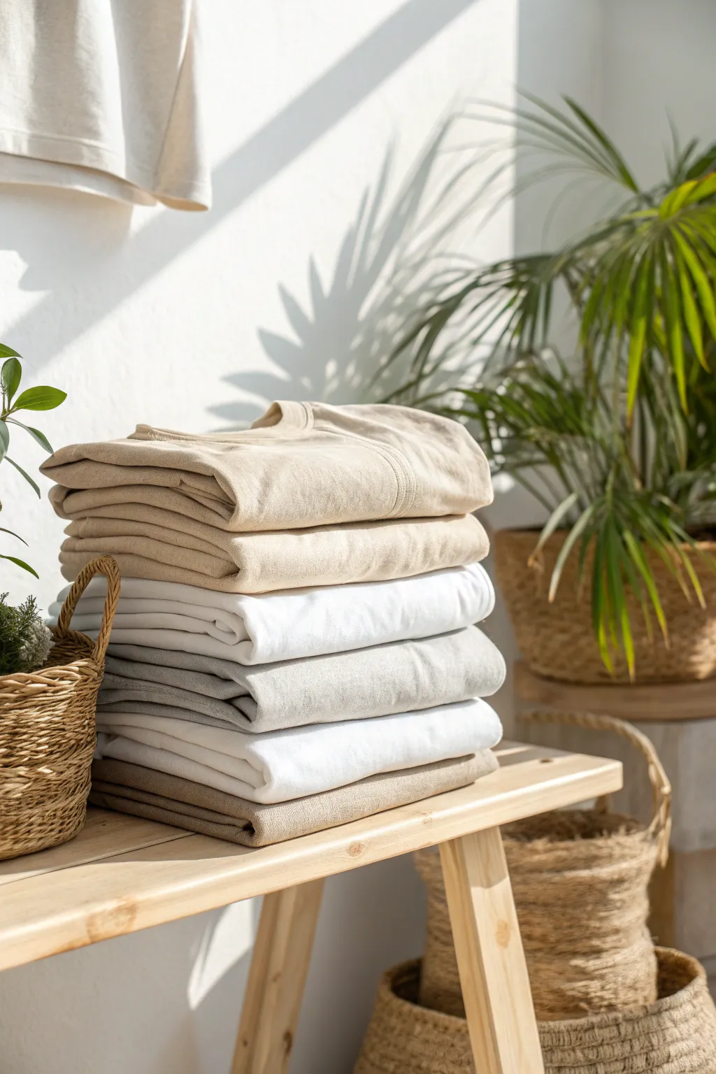 Transform your wardrobe with perfect stacking – where simplicity meets style in every fold.